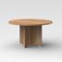 Table de réunion ronde en mélaminé, gamme Mediano round - France Bureau